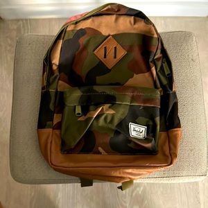 Mini camouflage Herschel backpack.